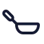 Pan icon with stroke rounded style