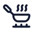 Pan icon with stroke rounded style
