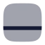 Panelbottom icon with bulk rounded style