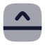 Panelbottomopen icon with bulk rounded style