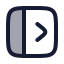 Panelleftclose icon with duotone rounded style