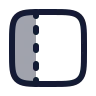 Panel Left Dashed icon preview