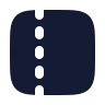 Panel Left Dashed icon preview