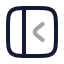 Panelleftopen icon with twotone rounded style