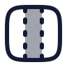 Panel Left Right Dashed icon preview