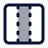 Panel Left Right Dashed icon preview