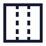 Panel Left Right Dashed icon preview