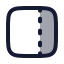 Panelrightdashed icon with duotone rounded style
