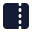 Panelrightdashed icon with solid standard style