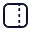 Panelrightdashed icon with stroke rounded style