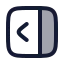Panelrightopen icon with duotone rounded style