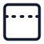 Paneltopdashed icon with stroke standard style
