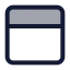 Paneltop icon with duotone standard style