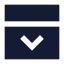 Paneltopopen icon with solid sharp style