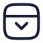 Paneltopopen icon with stroke rounded style