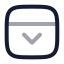 Paneltopopen icon with twotone rounded style