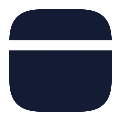 Panel Top Icon in Solid Rounded style