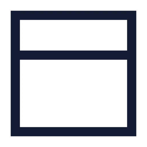 Panel Top Icon in Stroke Sharp style