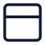 Paneltop icon with stroke standard style