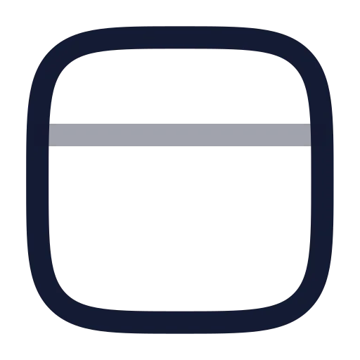 Panel Top Icon in Twotone Rounded style