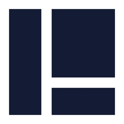Panels Left Bottom Icon in Solid Sharp style