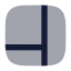 Panelsrightbottom icon with bulk rounded style