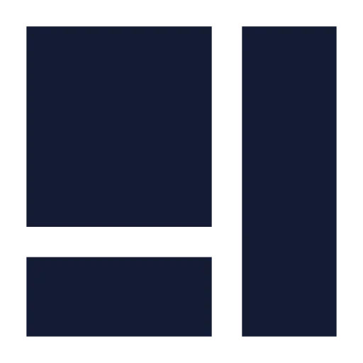 Panels Right Bottom Icon in Solid Sharp style