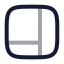 Panelsrightbottom icon with twotone rounded style
