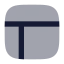 Panelstopleft icon with bulk rounded style