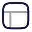 Panelstopleft icon with twotone rounded style