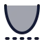 Parabola icon with duotone standard style