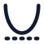 Parabola icon with solid standard style