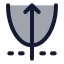Parabola icon with duotone standard style