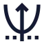 Parabola icon with solid sharp style