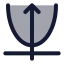Parabola icon with duotone standard style