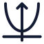Parabola icon with stroke standard style