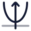 Parabola icon with twotone rounded style