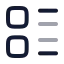 Paragraphbulletspoint icon with twotone rounded style