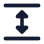 Paragraphspacing icon with solid standard style