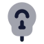 Parkingmeter icon with bulk rounded style