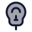 Parkingmeter icon with duotone rounded style