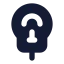Parkingmeter icon with solid standard style