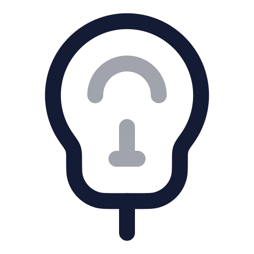 Parking Meter Icon in Twotone Rounded style