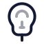 Parkingmeter icon with twotone rounded style