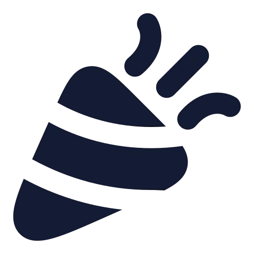 Party Popper Icon in Solid Rounded style