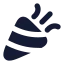 Partypopper icon with solid rounded style