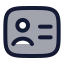 Passport icon with duotone rounded style