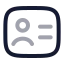 Passport icon with twotone rounded style