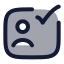 Passportvalid icon with duotone rounded style