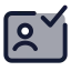 Passportvalid icon with duotone standard style